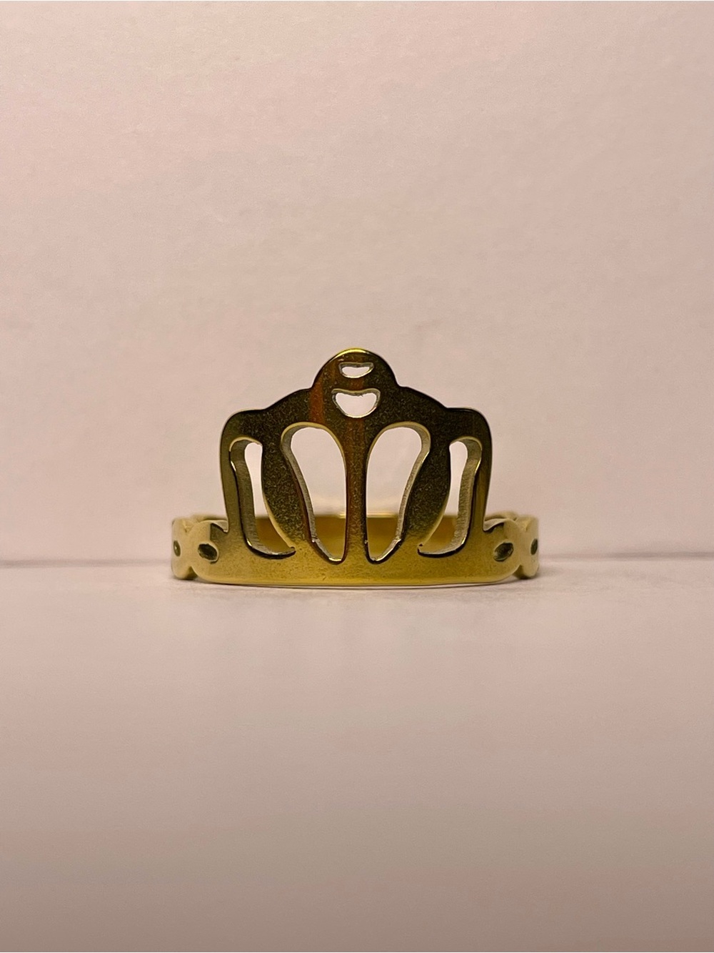 Gold Crown Ring